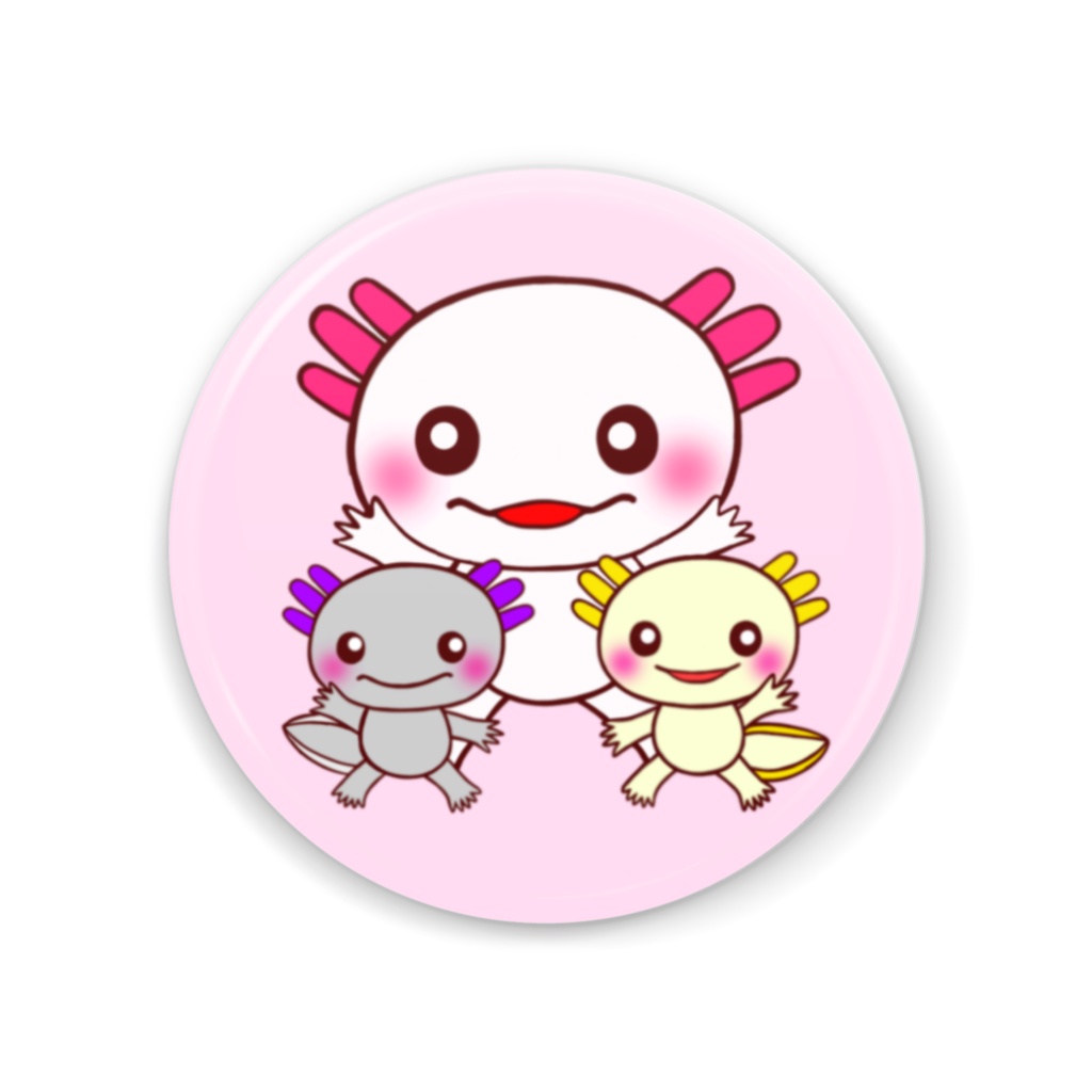 うぱちゃんず缶ミラー(ピンク)