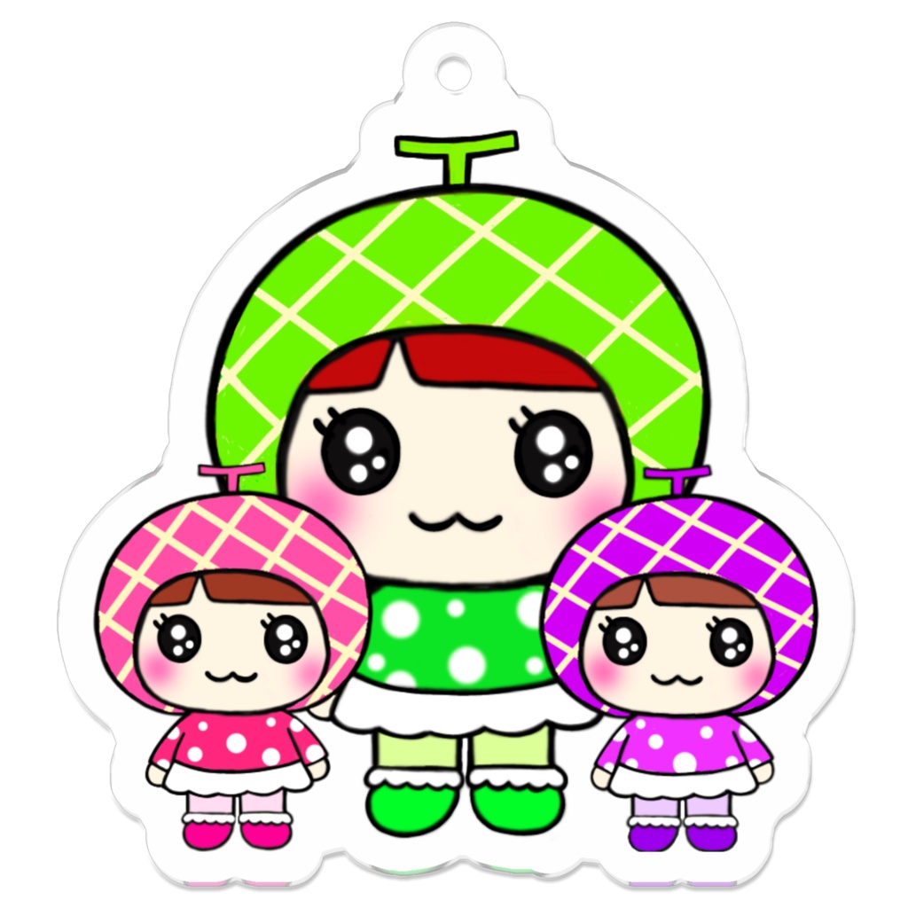 めろん美ちゃんずアクキー