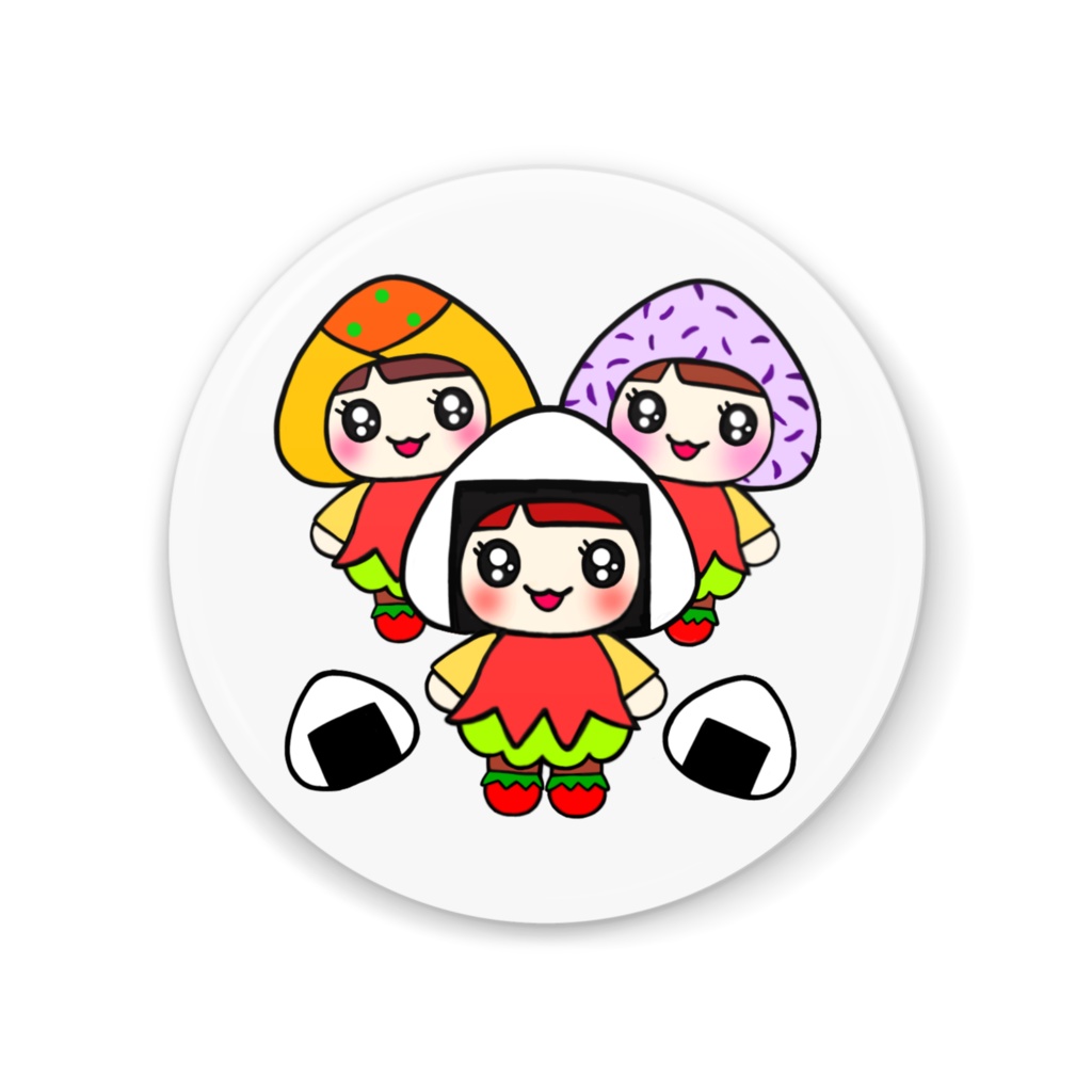 おにぎり美ちゃんず缶ミラー