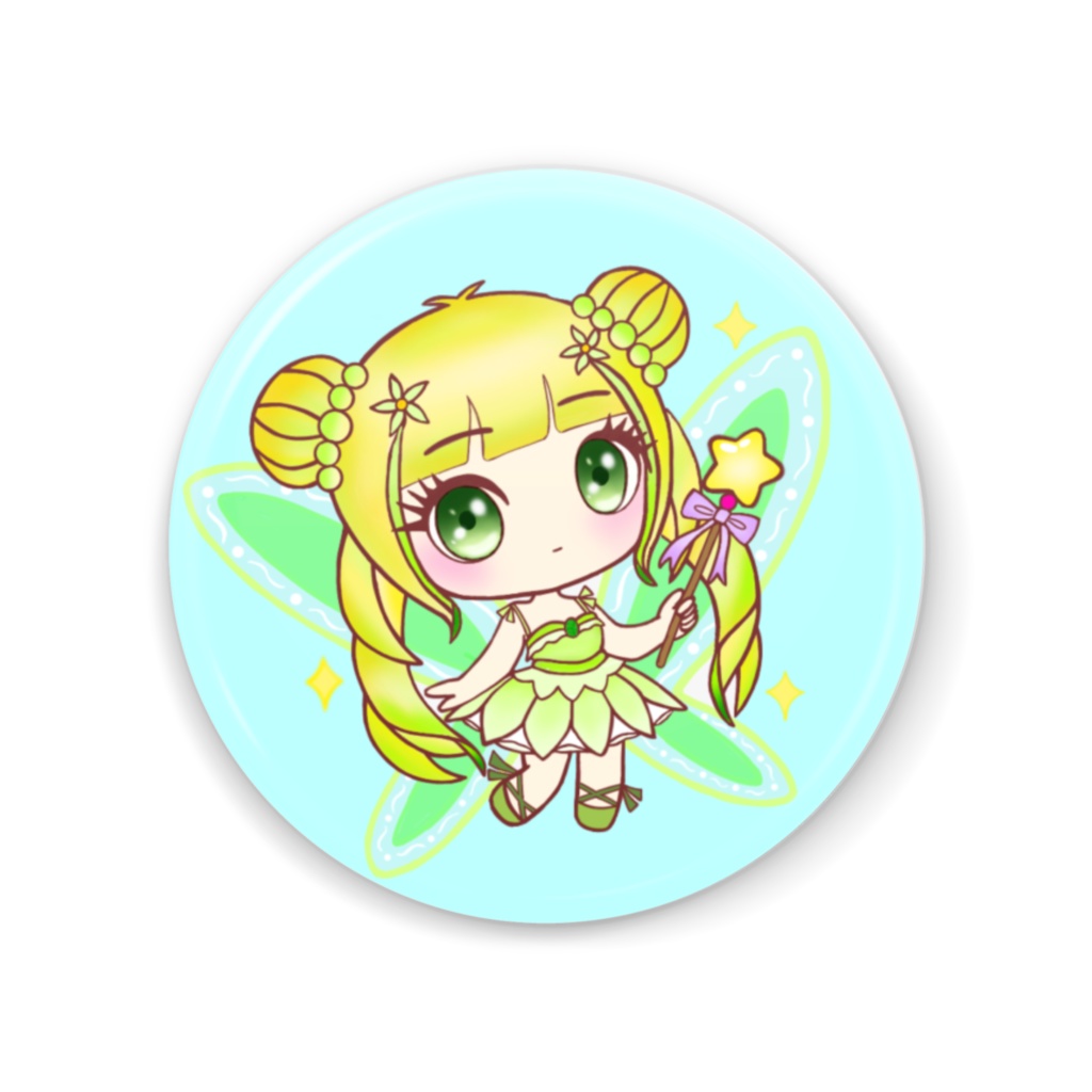 キラキラフェアリー缶バッジ
