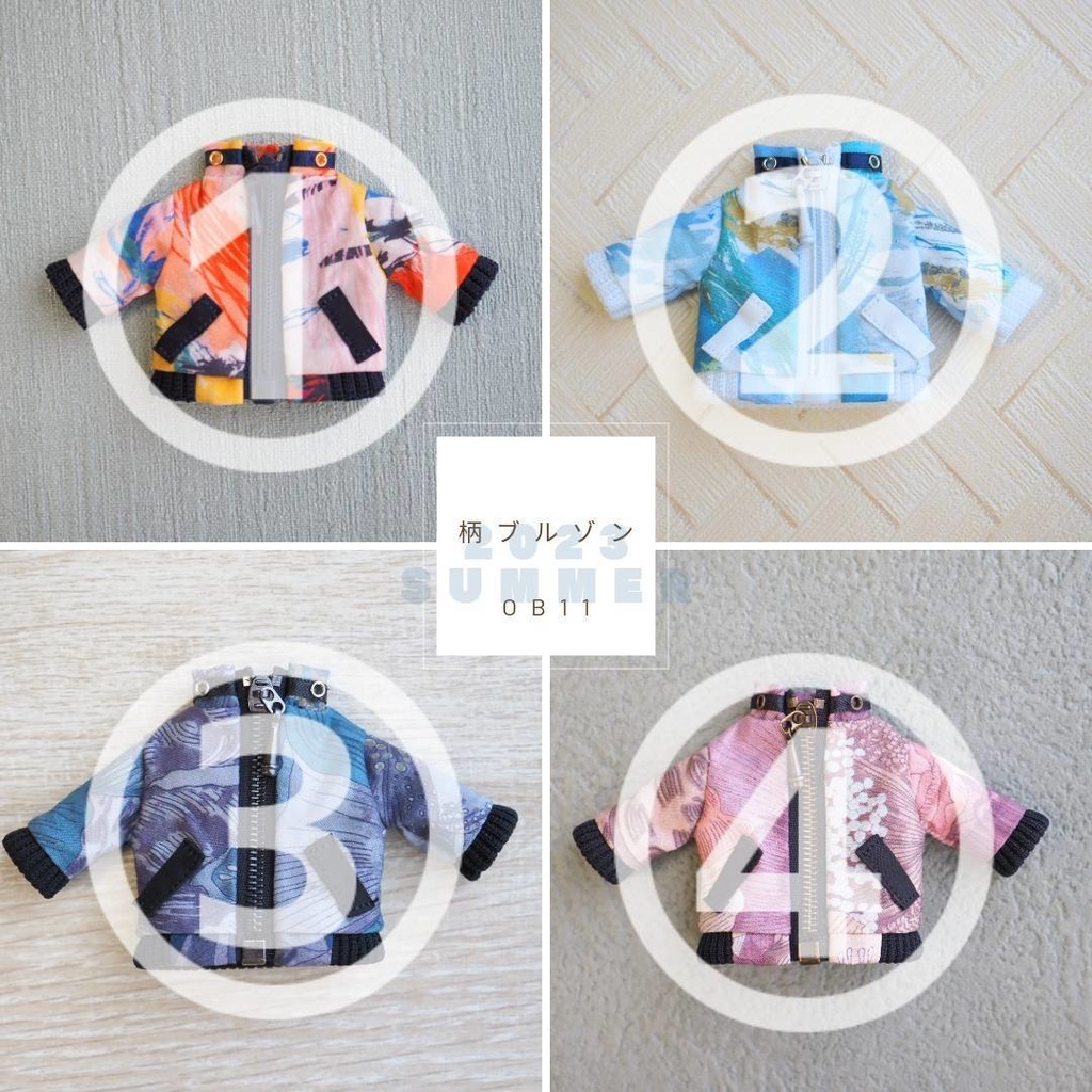 柄ブルゾン(オビツ11サイズ)