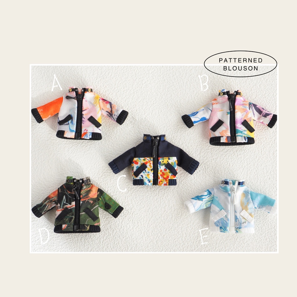 柄ブルゾン＋切り替えブルゾン（オビツ11サイズ）