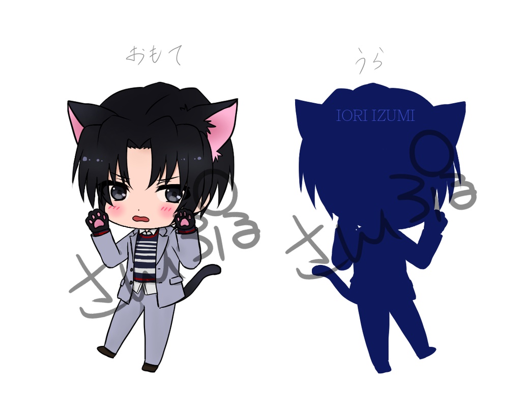 アクリルキーホルダー和泉一織ねこ