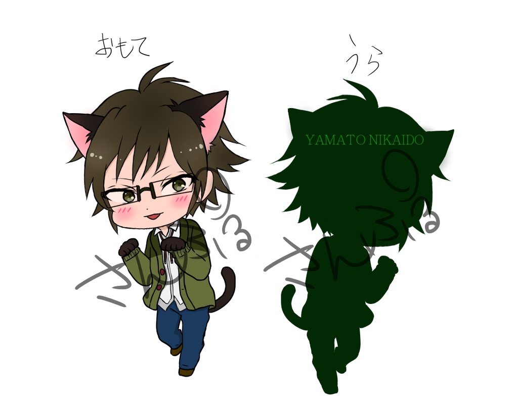 アクリルキーホルダー二階堂大和ねこ