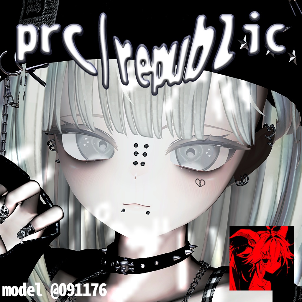 【4Avatar対応】prc/republic【VRC想定ピアス】#lvmchnr