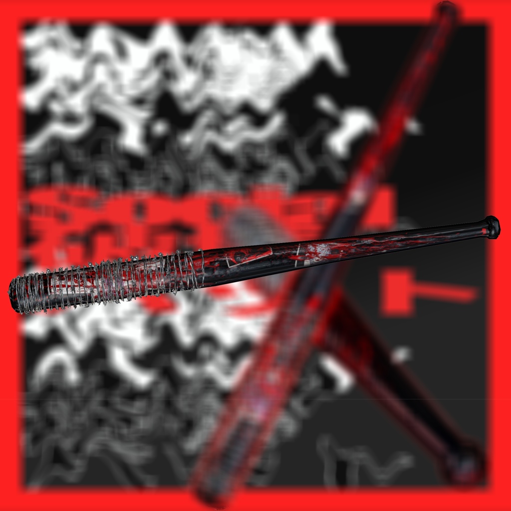 【VRC小物】✦Social破壊バット✦(有刺鉄線バット)【⚠FAKEBLOOD⚠】#lvmchnr