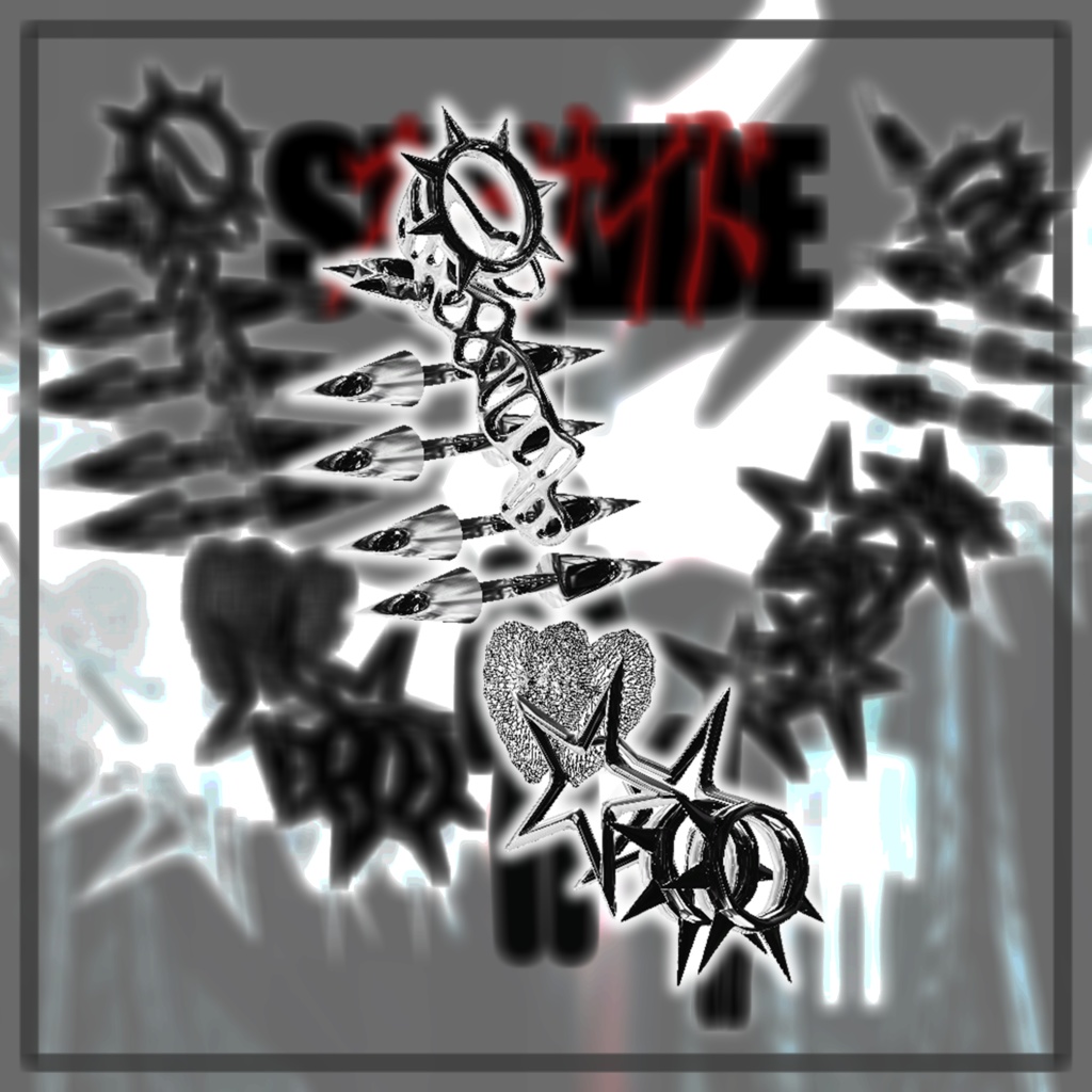 【3アバター対応】SUIXIDE【VRC想定アクセサリ】#lvmchnr