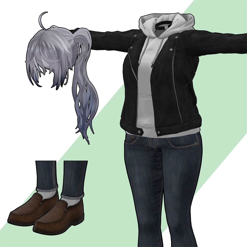 【5アバター対応】LeatherJacket