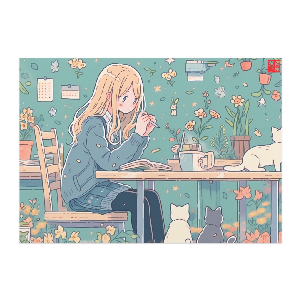 ポスター　Lazy afternoon（光沢紙）