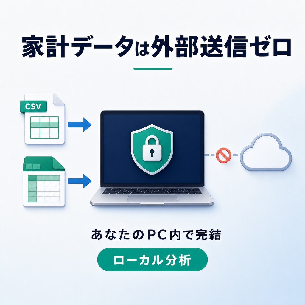 【ローカル完結】マネーフォワードCSVから家計の気づきを自動生成 kakeibo_insight