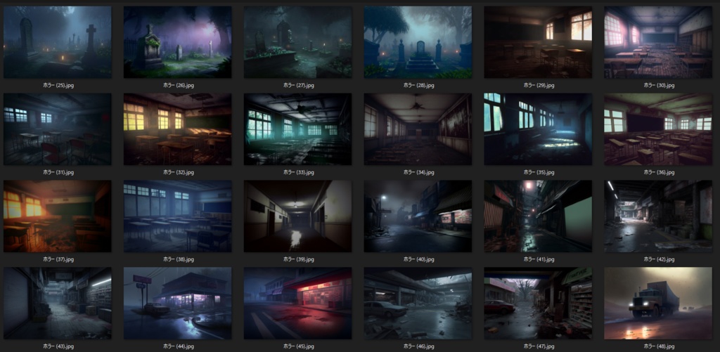 【合計146枚】ホラー系ファンタジー背景画像集_その1【著作権フリー】