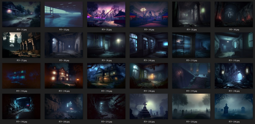 【合計146枚】ホラー系ファンタジー背景画像集_その1【著作権フリー】