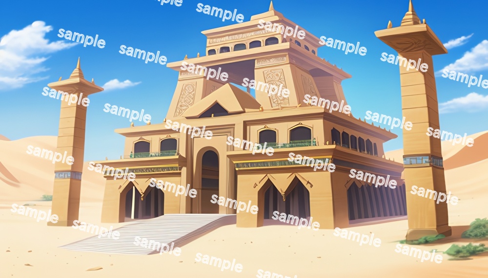 【合計150枚】砂漠の背景画_ファンタジー背景画像集【著作権フリー】