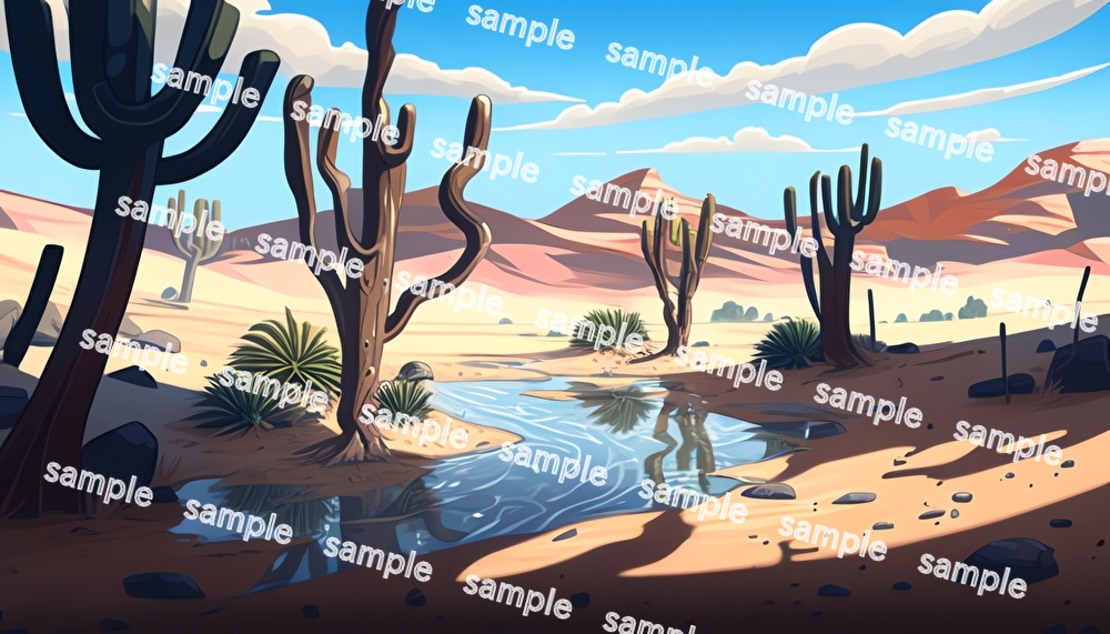 【合計150枚】砂漠の背景画_ファンタジー背景画像集【著作権フリー】