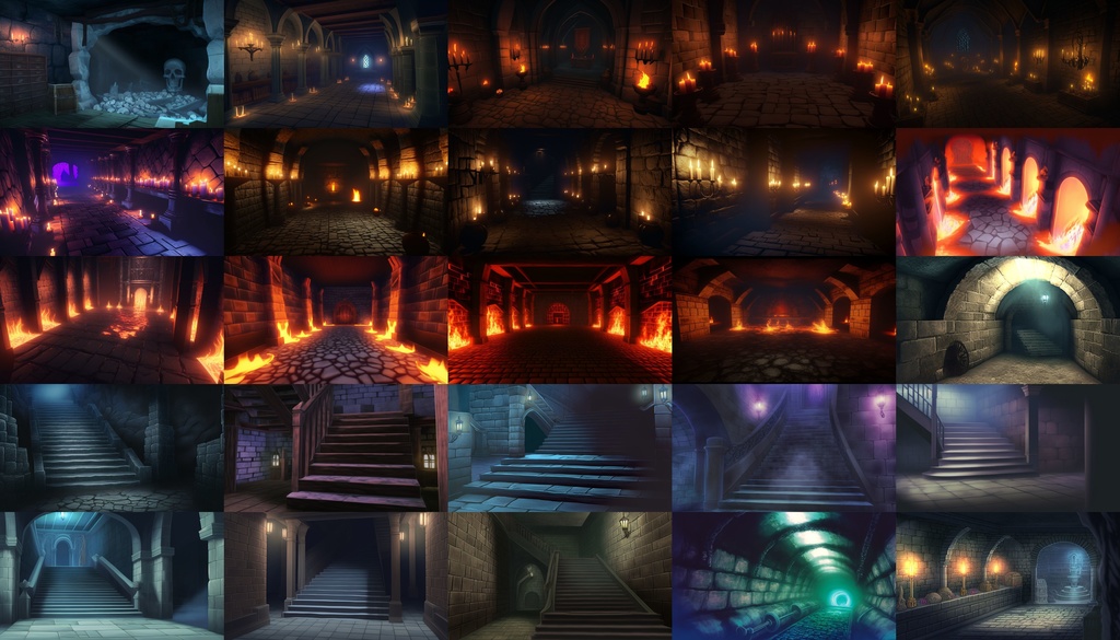 【合計163枚】ダンジョン・洞窟の背景_ファンタジーRPG背景画像集【著作権フリー】