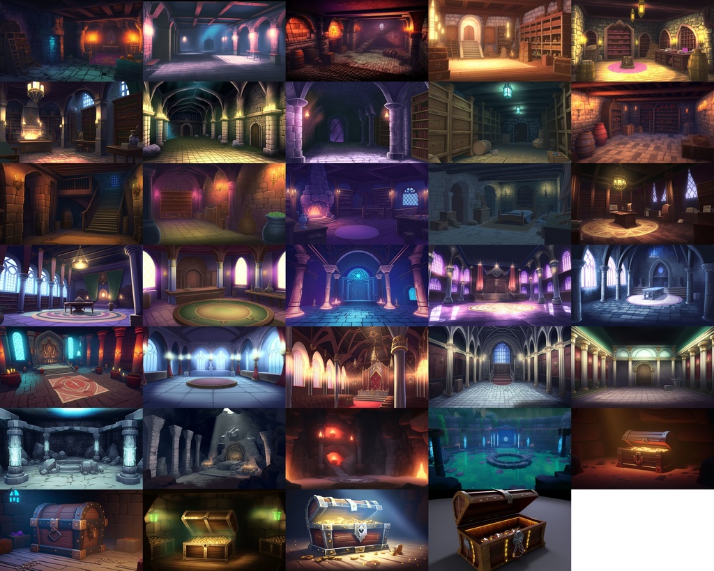 【合計163枚】ダンジョン・洞窟の背景_ファンタジーRPG背景画像集【著作権フリー】