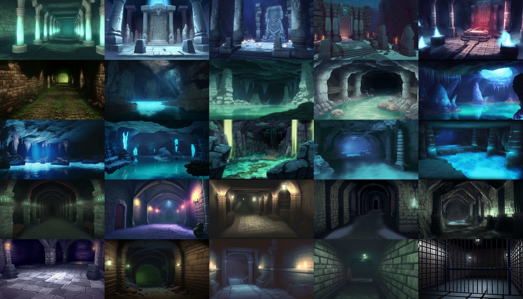 【合計163枚】ダンジョン・洞窟の背景_ファンタジーRPG背景画像集【著作権フリー】