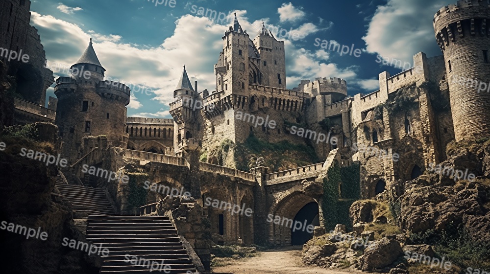 【合計204枚】中世ファンタジー_リアルイラスト背景画集_街中ver【著作権フリー】