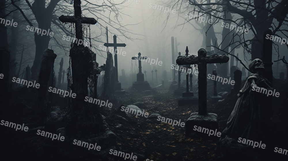 【合計108枚】ホラー関連_リアルイラスト画集【著作権フリー】