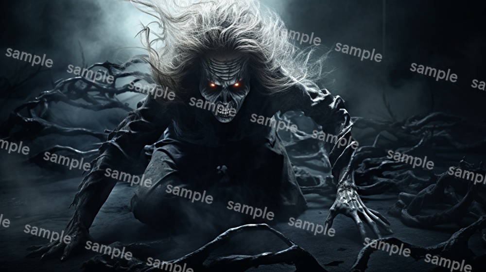 【合計108枚】ホラー関連_リアルイラスト画集【著作権フリー】