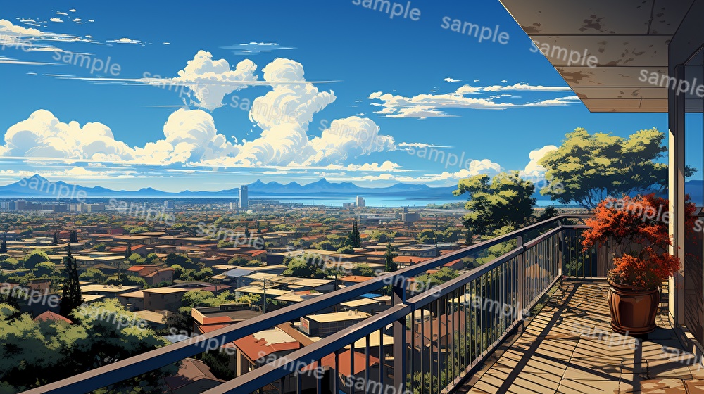 【合計126枚】街中の風景_イラスト背景画集【著作権フリー】