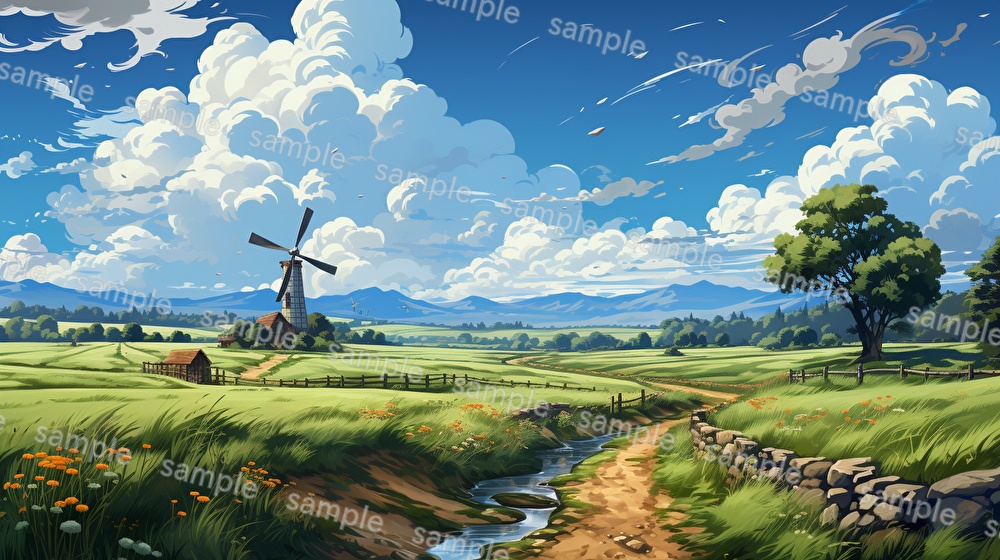 【合計126枚】街中の風景_イラスト背景画集【著作権フリー】