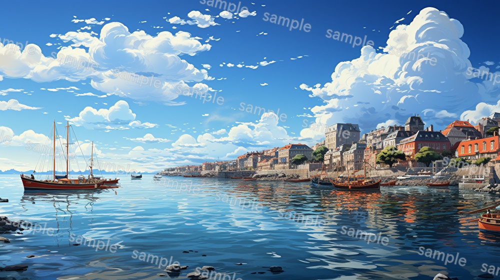 【合計126枚】街中の風景_イラスト背景画集【著作権フリー】