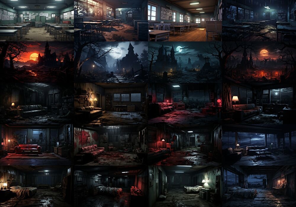 【合計131枚】ホラー系ファンタジー背景画像集_その3【著作権フリー】