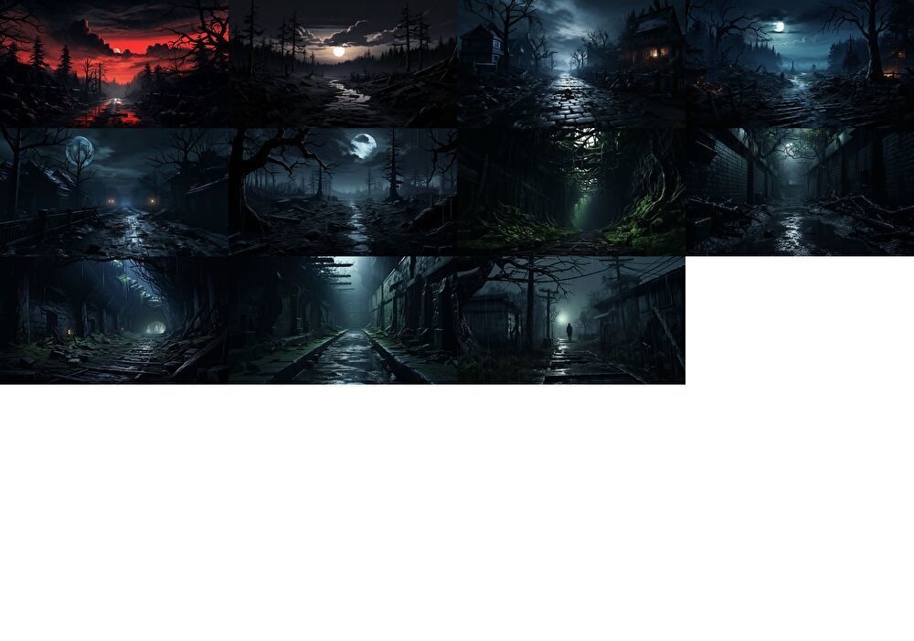 【合計131枚】ホラー系ファンタジー背景画像集_その3【著作権フリー】