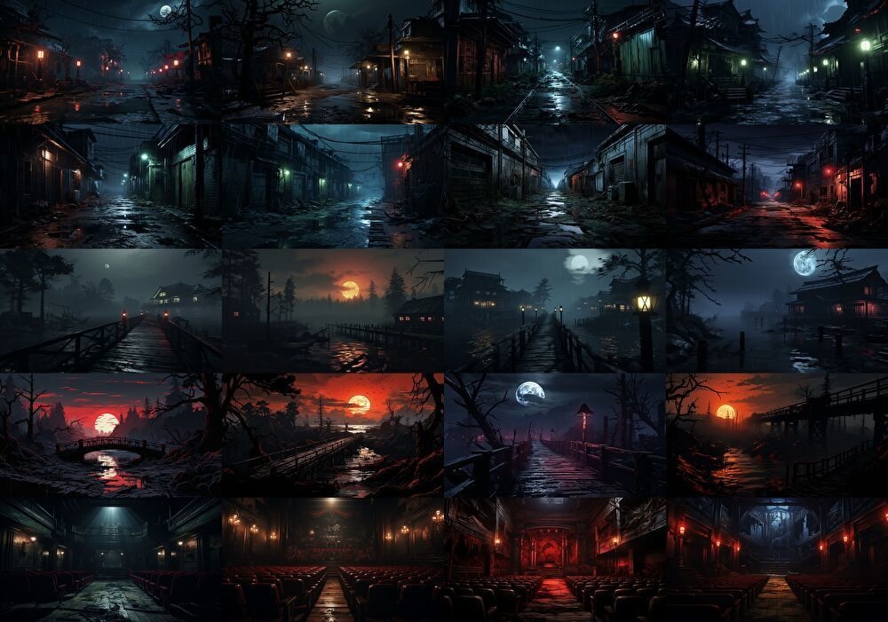 【合計131枚】ホラー系ファンタジー背景画像集_その3【著作権フリー】