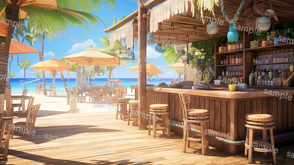 【16種x各4枚=合計64枚】バー店内の背景画_BAR店内風景【著作権フリー】