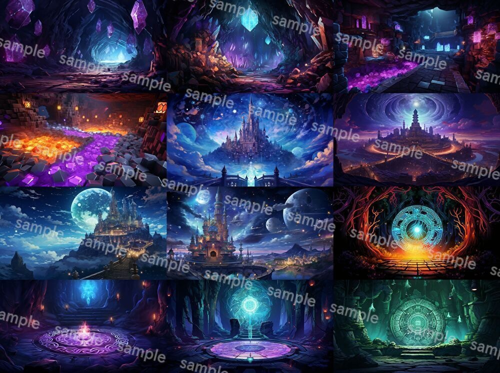 【156枚】ファンタジーRPG背景イラスト【著作権フリー】風景画像集