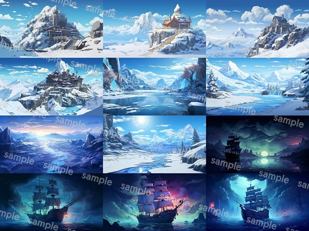 【156枚】ファンタジーRPG背景イラスト【著作権フリー】風景画像集