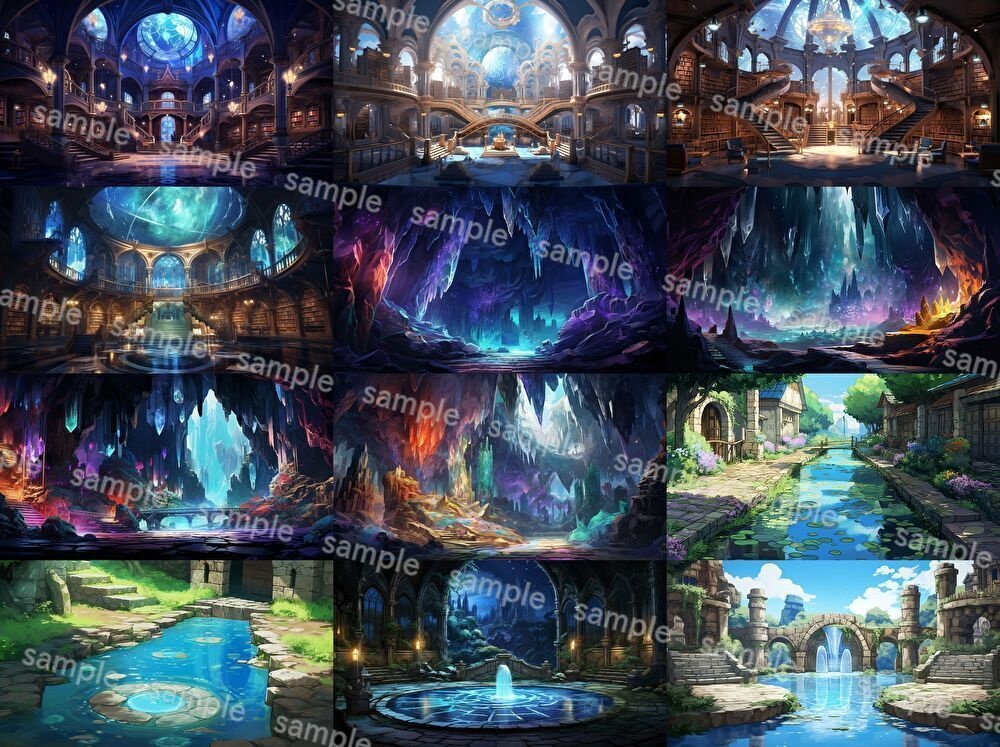 【156枚】ファンタジーRPG背景イラスト【著作権フリー】風景画像集