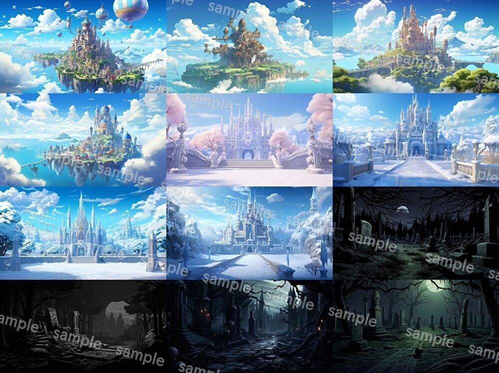 【156枚】ファンタジーRPG背景イラスト【著作権フリー】風景画像集