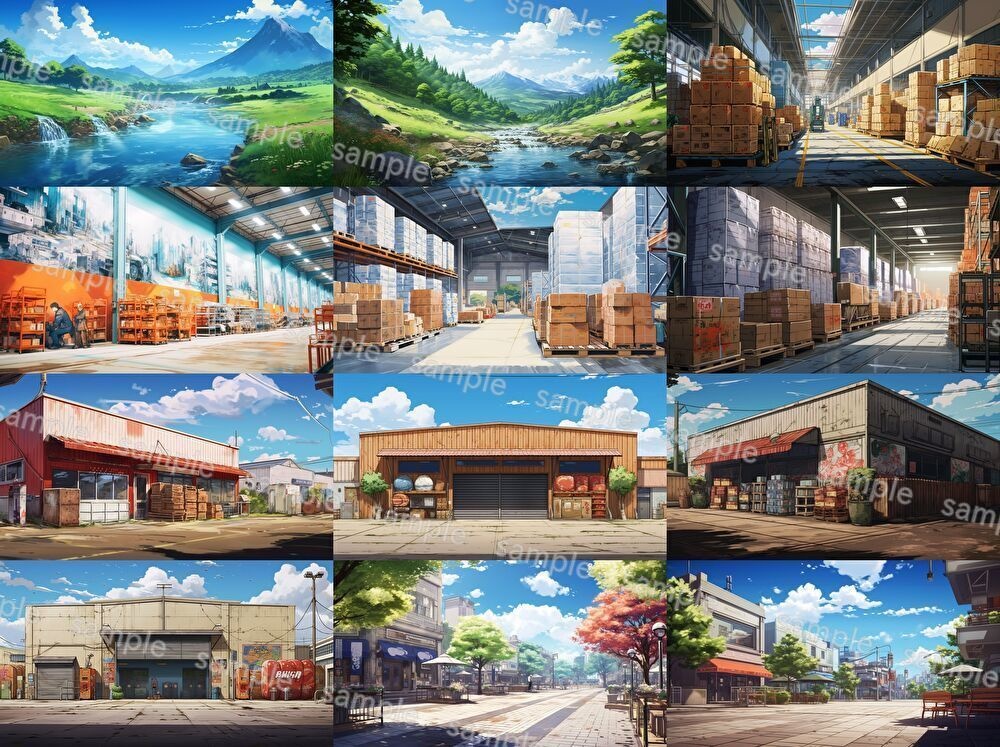 【合計116枚】現代の風景イラスト背景画集【著作権フリー】