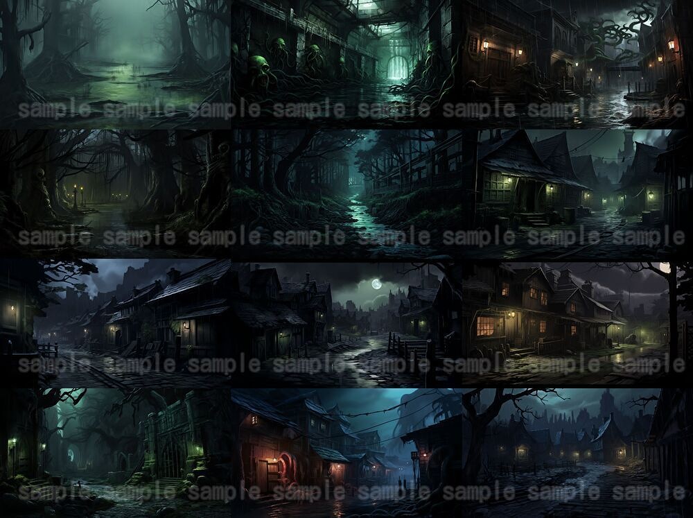 【合計213枚】ダークファンタジーイラスト背景画集【クトゥルフ神話TRPG】著作権フリー背景素材