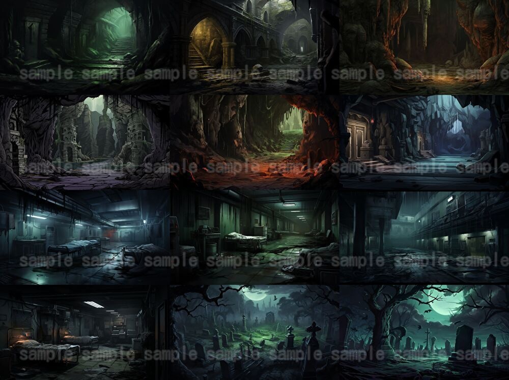 【合計213枚】ダークファンタジーイラスト背景画集【クトゥルフ神話TRPG】著作権フリー背景素材