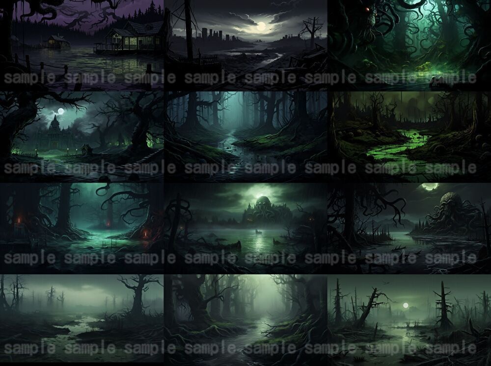 【合計213枚】ダークファンタジーイラスト背景画集【クトゥルフ神話TRPG】著作権フリー背景素材