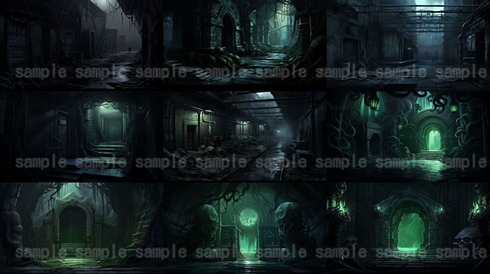 【合計213枚】ダークファンタジーイラスト背景画集【クトゥルフ神話TRPG】著作権フリー背景素材