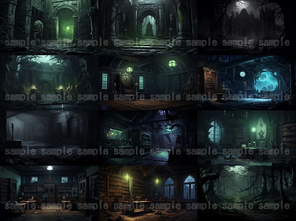 【合計213枚】ダークファンタジーイラスト背景画集【クトゥルフ神話TRPG】著作権フリー背景素材