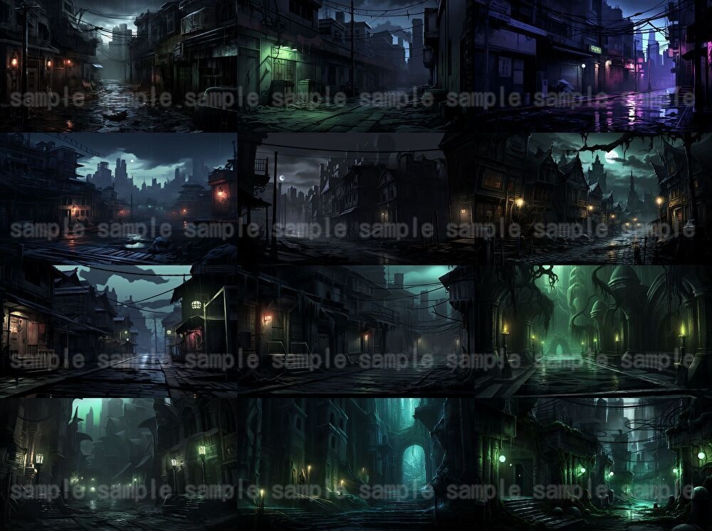 【合計213枚】ダークファンタジーイラスト背景画集【クトゥルフ神話TRPG】著作権フリー背景素材