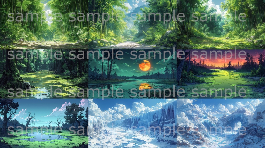 【41種類:全172枚】ファンタジーRPG背景イラスト【著作権フリー】風景画像集