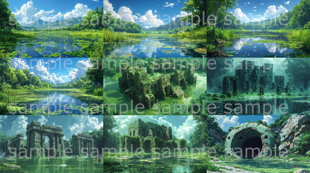 【41種類:全172枚】ファンタジーRPG背景イラスト【著作権フリー】風景画像集