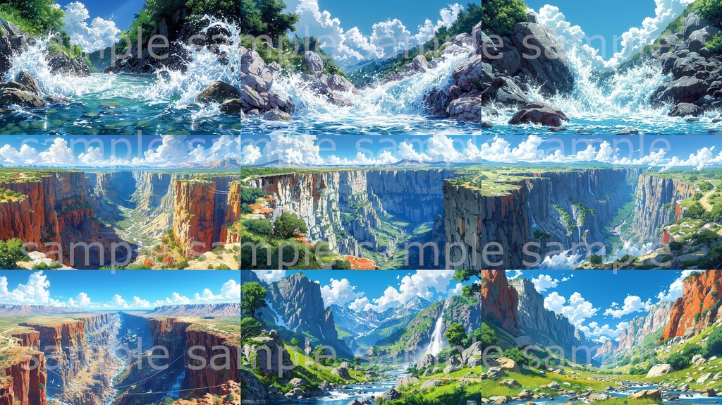 【41種類:全172枚】ファンタジーRPG背景イラスト【著作権フリー】風景画像集