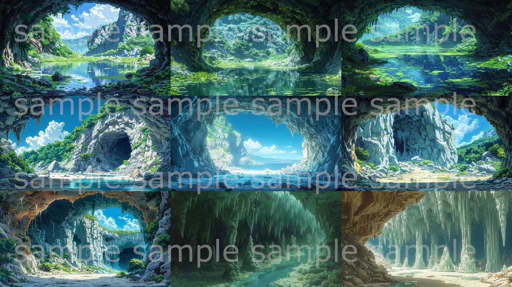 【41種類:全172枚】ファンタジーRPG背景イラスト【著作権フリー】風景画像集