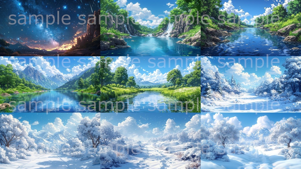 【41種類:全172枚】ファンタジーRPG背景イラスト【著作権フリー】風景画像集