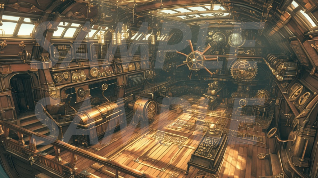 【全113枚】スチームパンク イラスト背景画集【著作権フリー】風景画像集