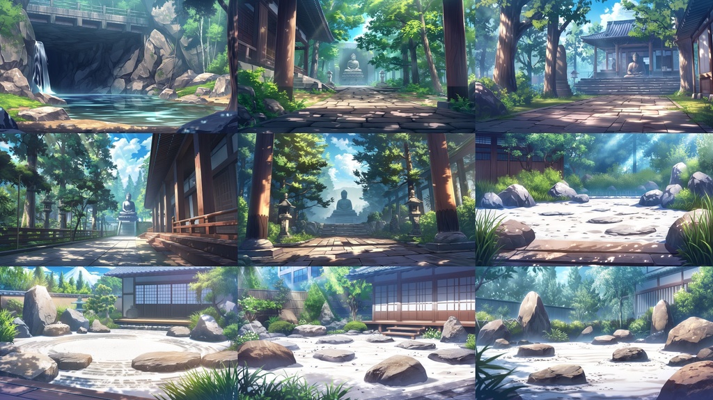 【合計106枚】和風の風景イラスト背景画集【著作権フリー】