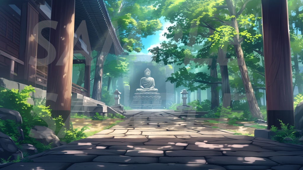 和風の風景画です。 和風の風景画です。